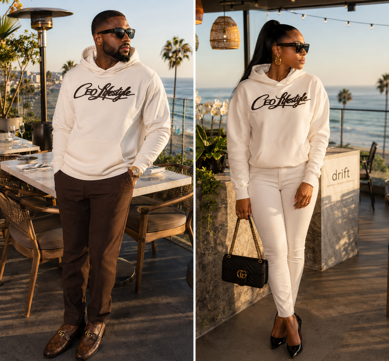 CEO LIFESTYLE CREAM HOODIE