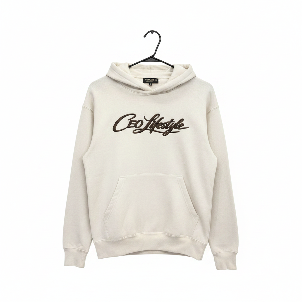 CEO LIFESTYLE CREAM HOODIE
