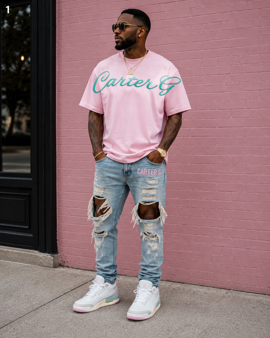 Carter G Coastal Script Tees